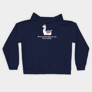 Procrastinating is my new hobby Kids Hoodie